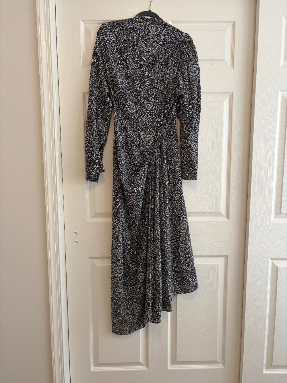 Isabel marant asymmetrical silk paisley dress